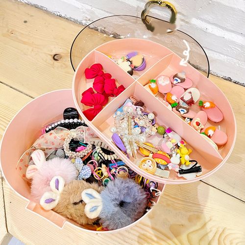 Generic Girl Hair Accessories Storage Box Portable For Hair Clips