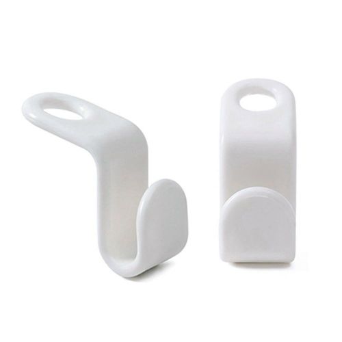 Generic Clothes hanger connection hook superimposed hook white thickened  plastic 50 packs set a generation @ Best Price Online