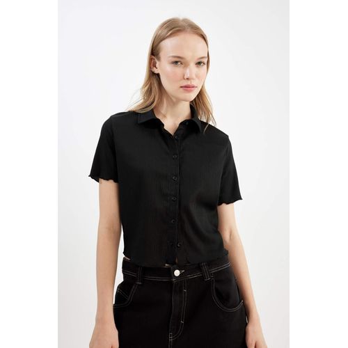 product_image_name-Defacto-قميص قصير الأكمام مجعد بتصميم ضيق من ديفكتو-1