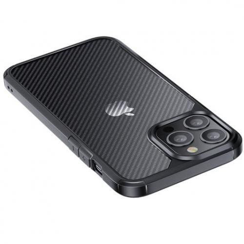 product_image_name-Usams-US-BH774 PC Matte Back Case For IPhone 13 Pro 6.1 Black Armour Series-2