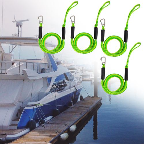Generic Bungee Dock Line Marine Boat Rope Carabiner Clip Hook Green 4pcs @  Best Price Online