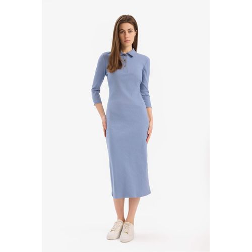 product_image_name-Defacto-فستان ميدي بولو كولار من ديفكتو بتصميم ضيق-3