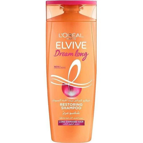product_image_name-L'Oreal Paris- Dream Long Restoring Shampoo vegetal keratin &kastor oil for long damaged hair 400ml-1