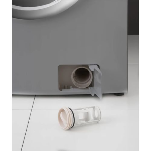 Zanussi V-STEAM غسالة 8 كيلو بالبخار تحميل امامى سيلفر1200 للفه