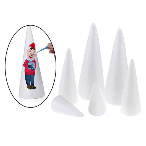 Styrofoam Foam Cones Polystyrene for Crafts DIY Painting Triangle