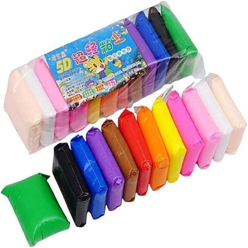 product_image_name-Generic-مجموعة طين سحري يجف بالهواء 12 لونًا من REZNOR - مثالية لفنون وحرف الأطفال-1