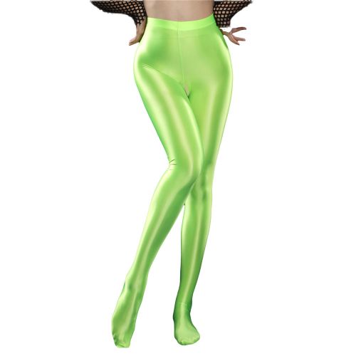 Fashion (Green)Shiny Open Crotch Tight Pencil Pants Hollow Out Yoga Leggings  Sheer See Through Oil Glossy Elastic Shaping Pants Candy Color DOU @ Best  Price Online