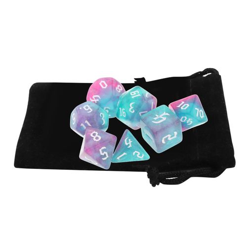 Buy 7pieces Multi-Side Acrylic Dice Polyhedral Dice Set in Egypt