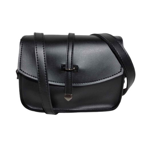 Buy Leather Women Crossbody Bag - Black in Egypt