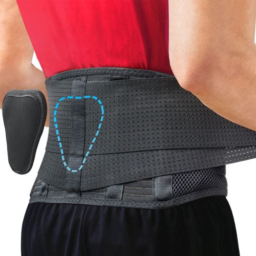 Lower Back Brace for Men and Women - Breathable Waist Lumbar Back