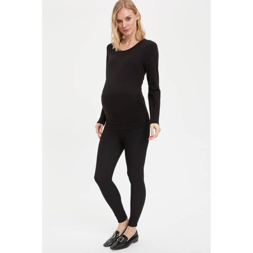 product_image_name-Defacto-Woman Legging Fit Knitted Maternity Bottoms - Black-4