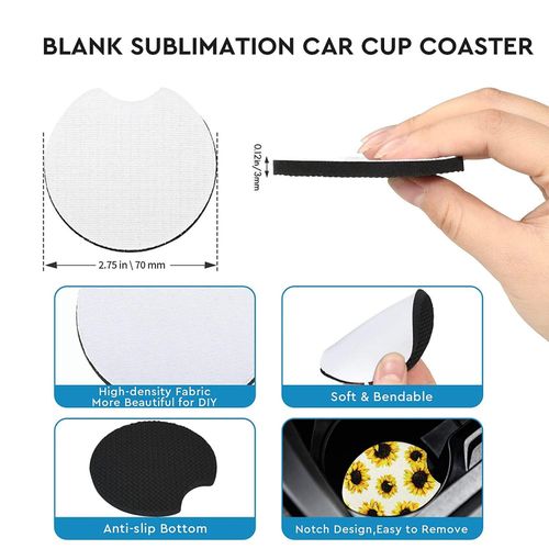 Generic 40PCS Sublimation Blanks Car Coasters,Sublimation Coasters @ Best  Price Online