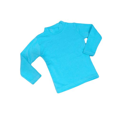 Buy Kids Cotton High Neck TOP - Turqiouse in Egypt