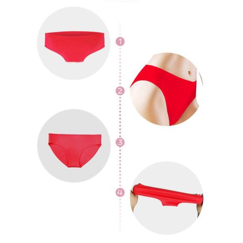 Generic Triangle Panties Silicone Underwear Red @ Best Price Online