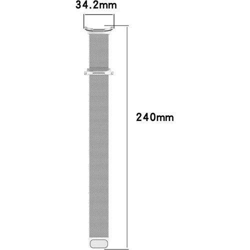 product_image_name-Generic-فيفيشياو سوار معدني متوافق مع ساعة سامسونج جالاكسي 7 الترا، سوار مغناطيسي معدني من الستانلس ستيل ميلانو بدون فجوات لساعة جالاكسي 7 الترا 47 ملم للنساء والرجال-5