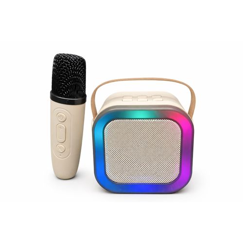 product_image_name-Bdt-سماعة بلوتوث محمولة مع ميكروفون لاسلكي وإضاءة RGB – لون بيج-1