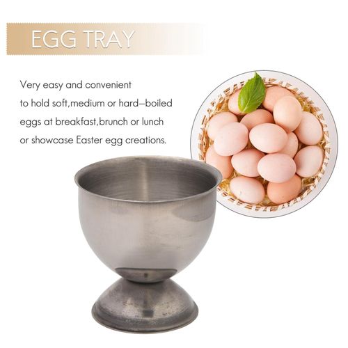 Egg Cup Stainless Steel Breakfast Soft Boiled Egg Holder with