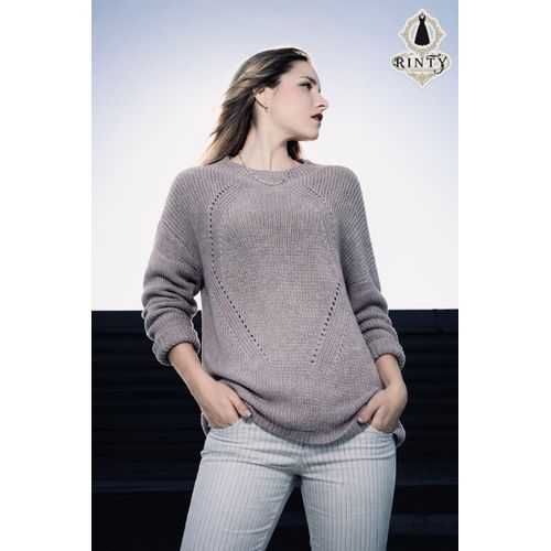 product_image_name-Generic-بلوفر بلون رمادي مميز مائل لبدايات الموف بقصة مستقيمة وتفصيلة أمامية ناعمة-2