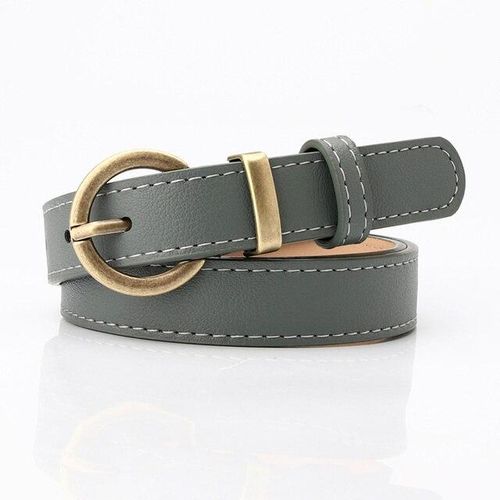 Thin Leather Female Belt Strap Black White Brown Women Belts