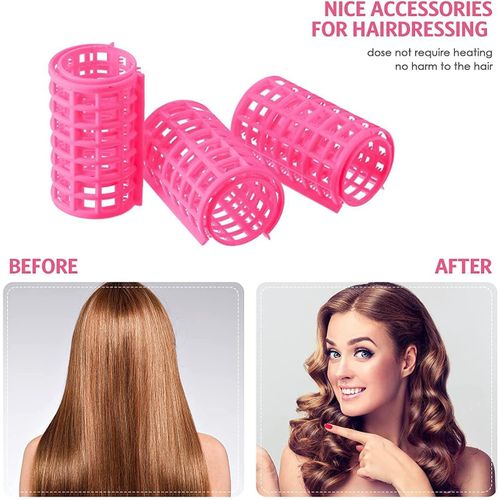 product_image_name-Generic-بكرات شعر ذاتية الإمساك، بكرات تجعيد الشعر اليدوية لتصفيف الشعر وكثافته بدون حرارة للشعر القصير والطويل، أدوات صالونات الشعر للنساء والفتيات (ألوان متنوعة)-4