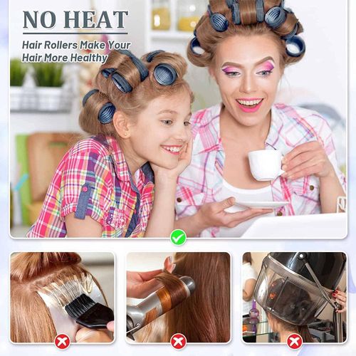 product_image_name-Generic-بكرات شعر ذاتية الإمساك، بكرات تجعيد الشعر اليدوية لتصفيف الشعر وكثافته بدون حرارة للشعر القصير والطويل، أدوات صالونات الشعر للنساء والفتيات (ألوان متنوعة)-5