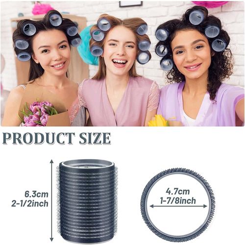 product_image_name-Generic-بكرات شعر ذاتية الإمساك، بكرات تجعيد الشعر اليدوية لتصفيف الشعر وكثافته بدون حرارة للشعر القصير والطويل، أدوات صالونات الشعر للنساء والفتيات (ألوان متنوعة)-6