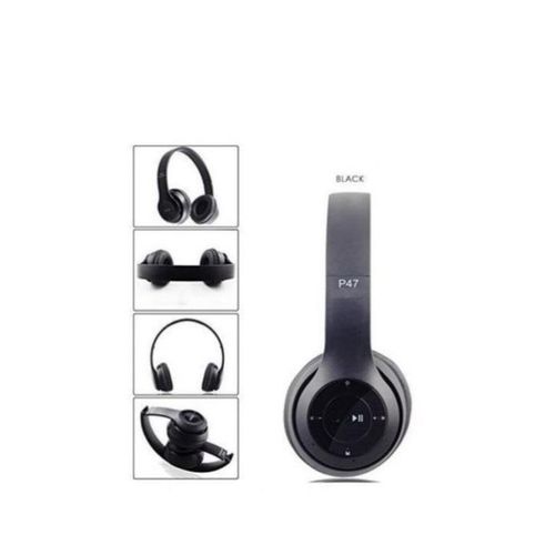 product_image_name-Generic-P47 Wireless Bluetooth5.0 Foldable HeadPhone Extra Bass-3