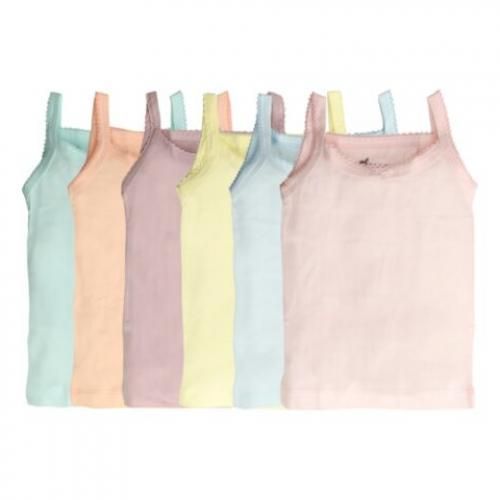 Buy Funny Bunny - Set Of (6) Tank Top - Cotton - For Girls in Egypt