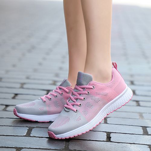 اشتري Fashion Women Plus Size 35-43 Sneakers Fashion Shoes（Pink） في مصر