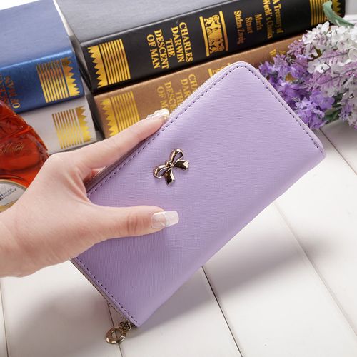 www. - Bowknot Long Wallet Clutch with Phone holder*