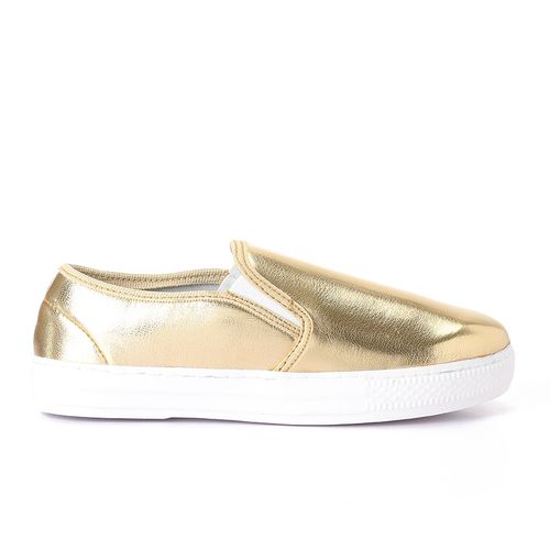 Roadwalker Women Metailic Slip On Shoes - Gold