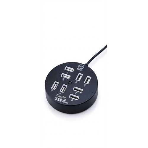 product_image_name-Generic-Skytech "High Speed 8 Ports USB 2.0 Portable Round Hub "-2