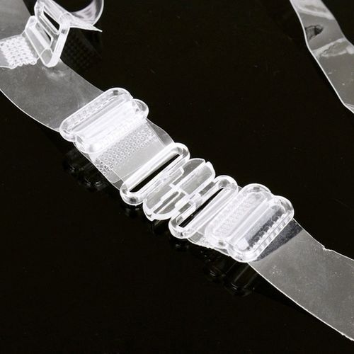 Bra Straps Clear Elastic 9mm Clear 2 pairs - EU Fabrics