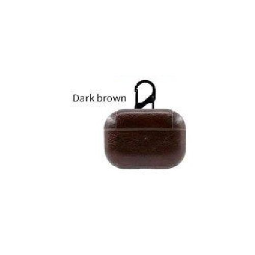 اشتري Generic جراب أبل ايربود برو جلد بحامل - بنى غامق - Dark Brown في مصر