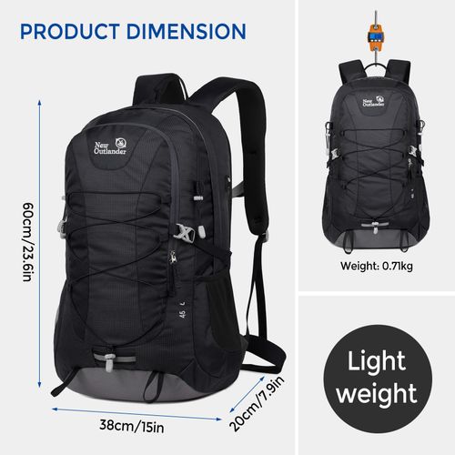 Generic 45L Hiking Backpack Lightweight Outdoor Camping Travel @ Best Price  Online