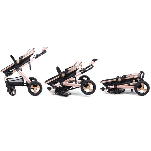 Generic Baby Stroller For Newborns - Beige