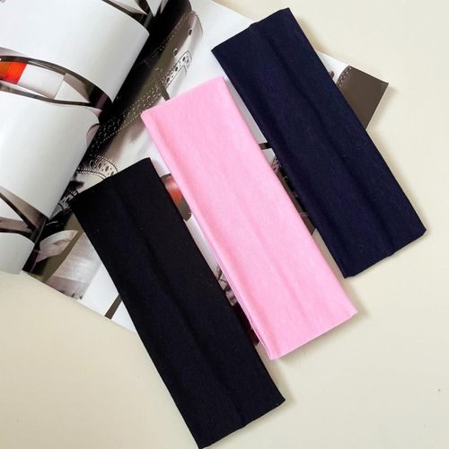 product_image_name-Generic-طوق رأس أسود بعرض 7 سم للنساء والرجال من يدتريج، أربطة رأس عصرية لشعر النساء، ربطة شعر قابلة للتمدد من القماش الناعم للمكياج واليوجا والجري وممارسة الرياضة-6