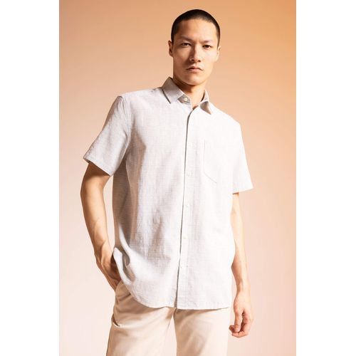 Buy Defacto Regular Fit Polo Neck Short Sleeve Shirt in Egypt