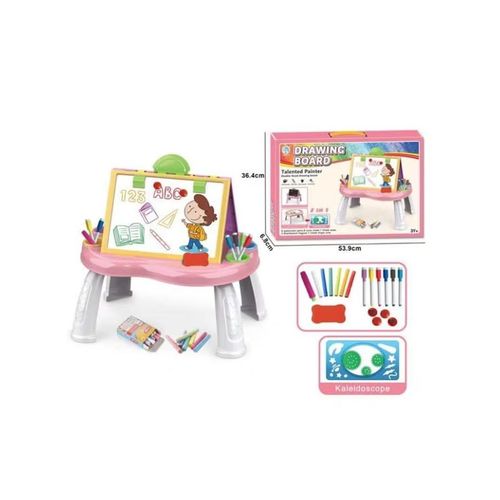 Generic Double-sided educational board for children (magnetic + chalkboard)