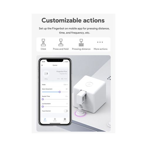 Buy 915 Generation TUYA Smart Fingerbot Plus Zigbee Switch Bot Knop Pusher Smart Home Smart Life App Voice Control with App in Egypt