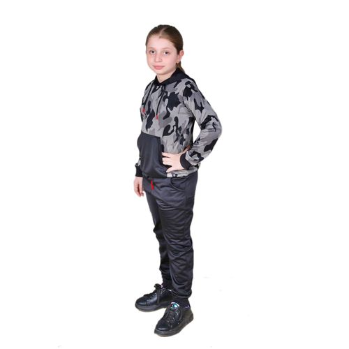 Buy Caesar Girl Training Suit With Pocket - Grey Army in Egypt