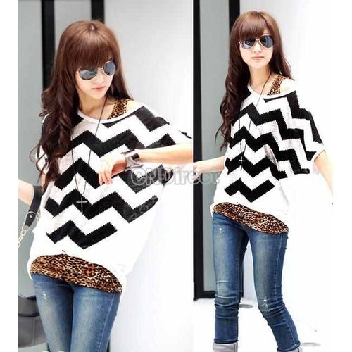 Buy She's Style Women's Cotton Knitted Long Sleeve Loose Casual