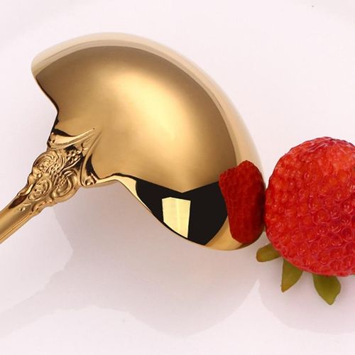 1 Piece 304 Stainless Steel Soup Ladle Cooking Tool Kitchen Accessories  Gold Scoop Tablewares Gold Plated Soup Serving Spoon