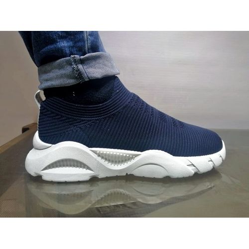 Generic Stylish Mens Slip On Fashion Sneakers - Dark blue