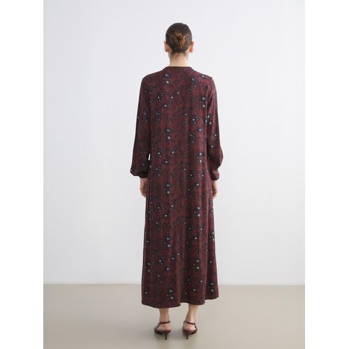 product_image_name-LC Waikiki-Grandad Collar Patterned A-Line Dress-4