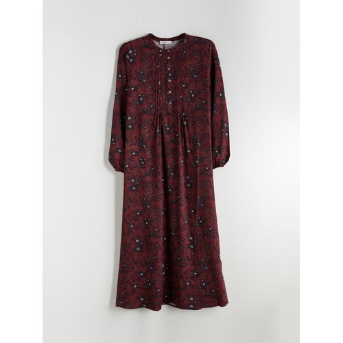 product_image_name-LC Waikiki-Grandad Collar Patterned A-Line Dress-5