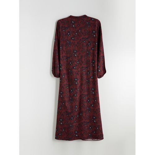 product_image_name-LC Waikiki-Grandad Collar Patterned A-Line Dress-6