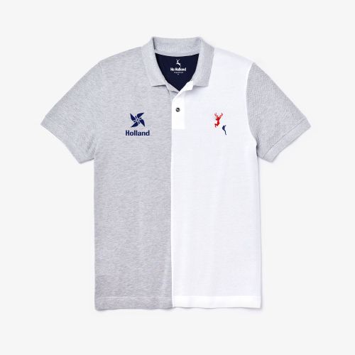 اشتري Ho Holland Men's Polo Shirt - White & Grey في مصر