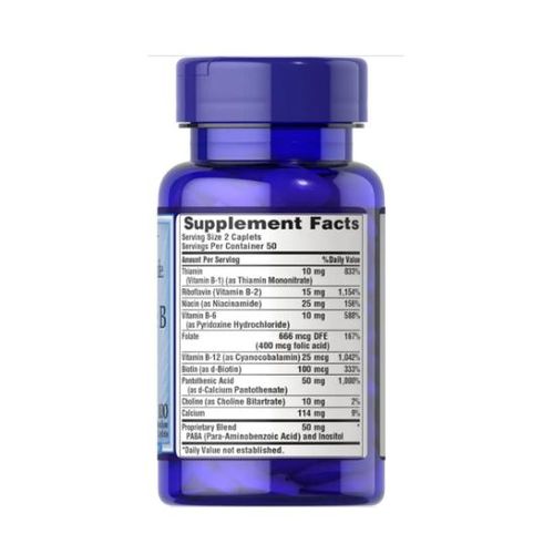 Puritan'S Pride Complete B Complex Vitamin Tablets, 100 Tablets - image 2