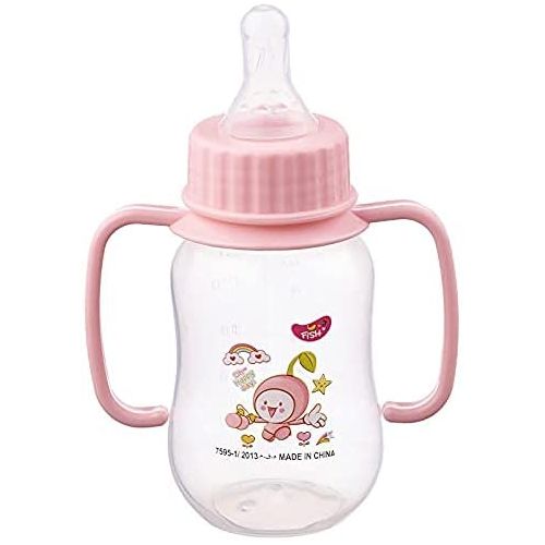 Buy Fish Little Fish Polypropylene Baby Bottle With Handles  150 Ml - Pink in Egypt